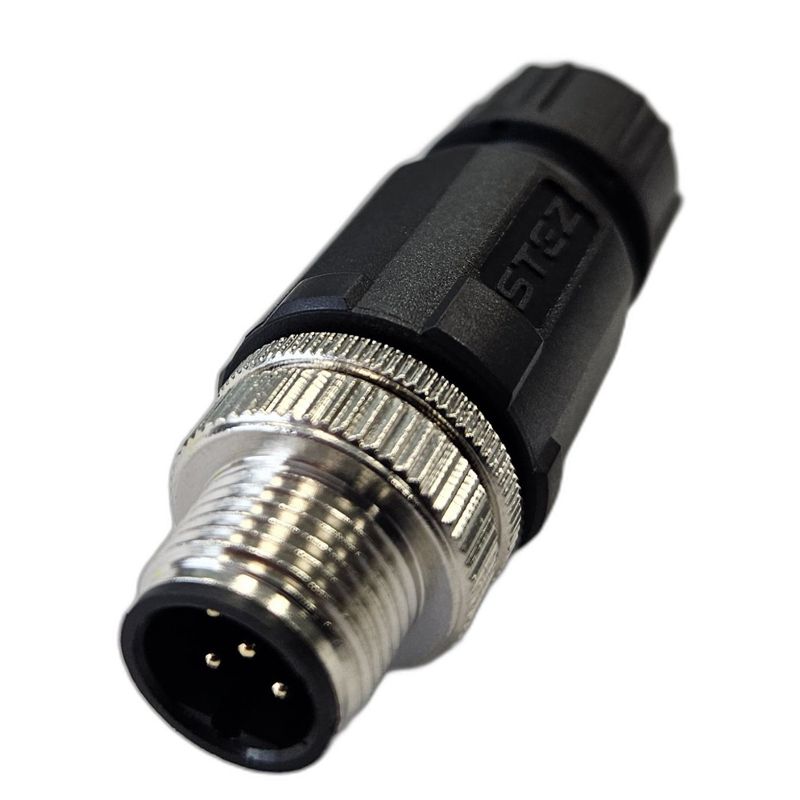 Разъем М12 5B штыревой пайка пластик. прямой резьба PG7 каб. часть СЦМ120022-05B СТЭЗ 185200167