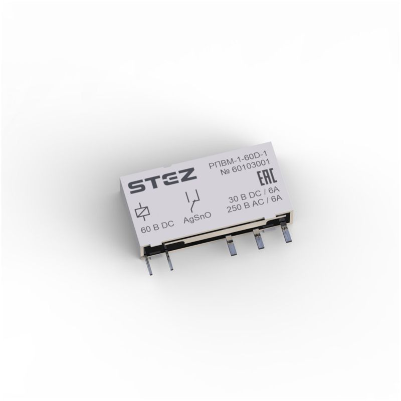 Реле одиночное РПВМ-1-60D-1 СТЭЗ 60103001