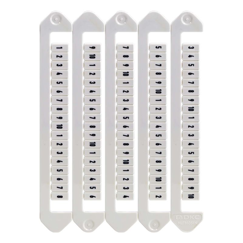 Маркировка для клемм ширина 5мм символ "0" горизонтальная ориентация DKC NUTB-5-0H