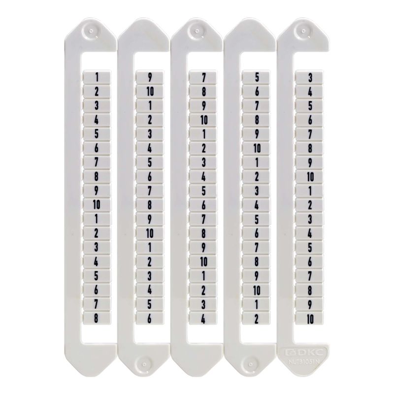 Маркировка для клемм ширина 5мм символ "5" вертикалная ориентация DKC NUTB-5-5V