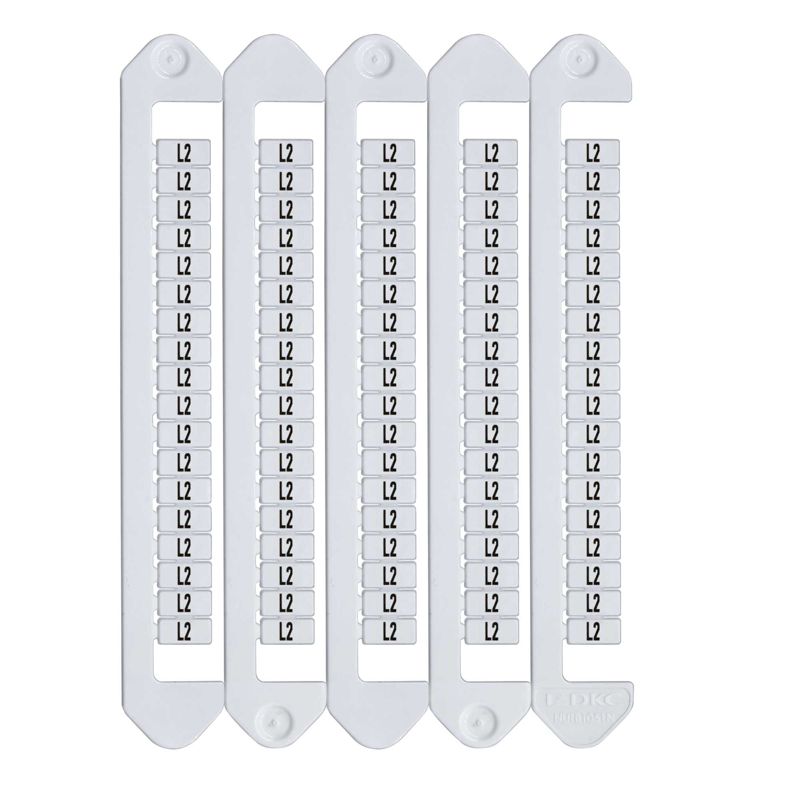 Маркировка для клемм ширина 5мм символы "L2" вертикалная ориентация DKC NUTB-5-L2V