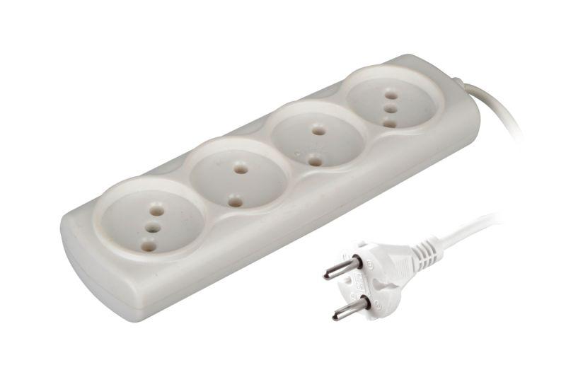 Удлинитель 4х3 6А 1300Вт ШВВП2х0.75 модель Р16-009 Si Volsten 13914