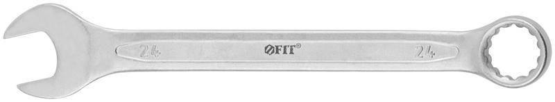 Ключ комбинированный усиленный "Гранд" CrV холодный штамп 24мм FIT 63293