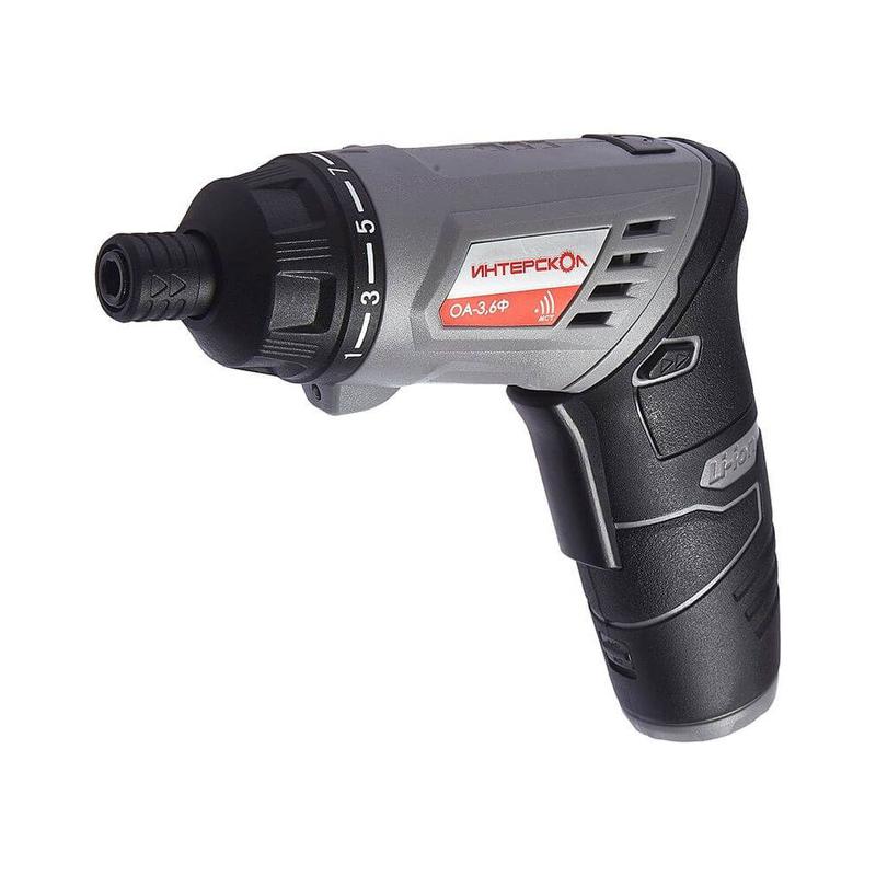 Отвертка аккумуляторная ОА-3.6Ф 3.6В с фонарем ИНТЕРСКОЛ 433.0.2.00