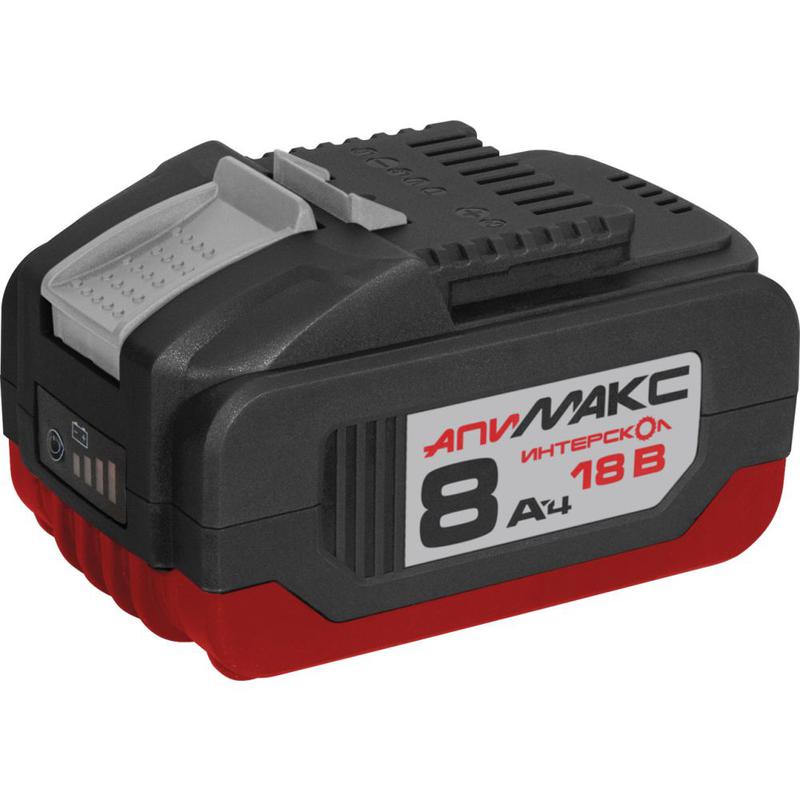 Блок аккумуляторный АПИМАКС-8.0/18И АКБ 8.0А.ч АПИМАКС 18В с инд. повышенная емкость ИНТЕРСКОЛ 2400.108