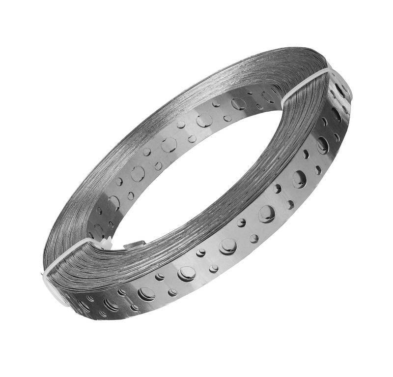 Лента перфорированная прямая 20х0.7 цинк 25м Zitar 141979