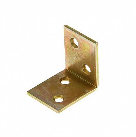 Уголок мебельный широкий 40х40х40х2мм желт. Tech-Krep/Zitar 148296