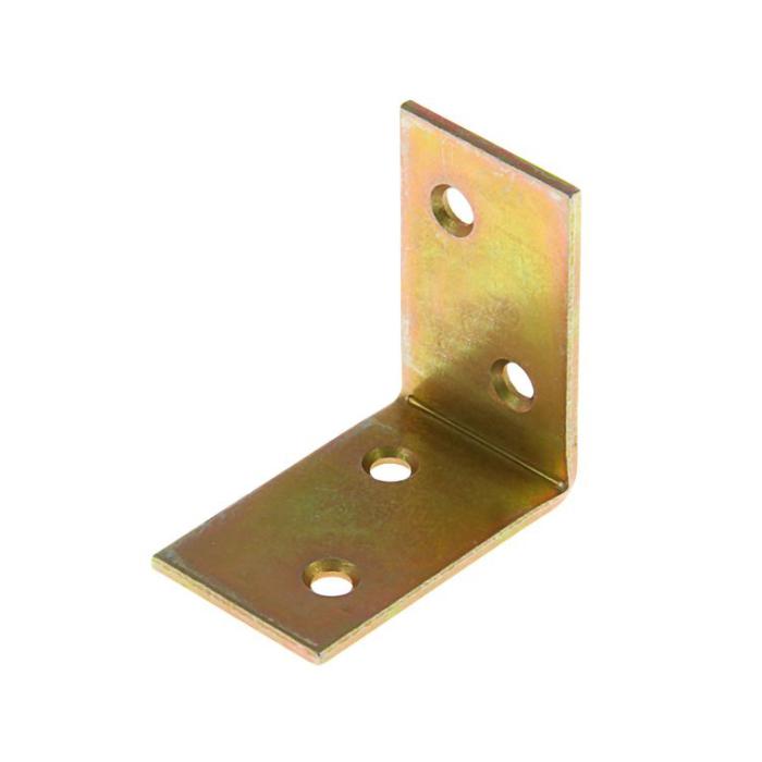 Уголок мебельный широкий 50х50х30х2мм желт. Tech-Krep/Zitar 148291