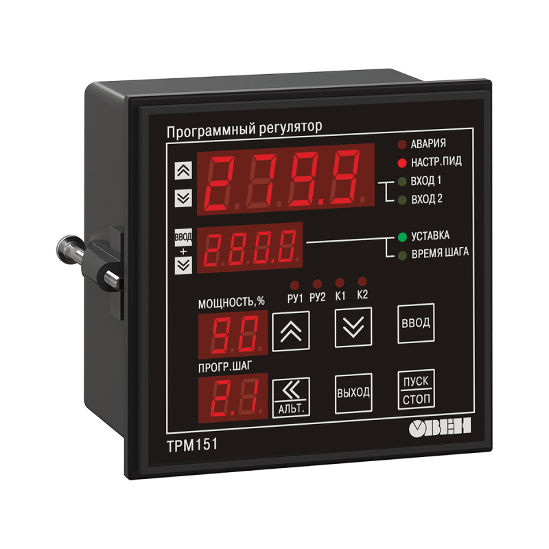 Измеритель ПИД-регулятор универсальный программный ТРМ151-Н.ТТ.01 ОВЕН 8861