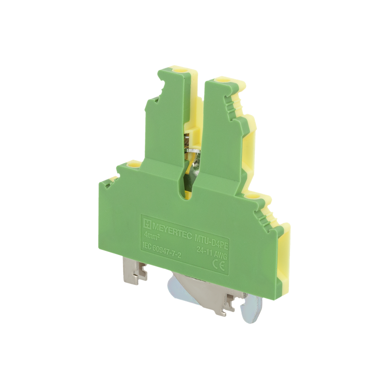 Клемма винтовая двухуровневая "Земля" 4кв.мм MTU-D4PE ОВЕН 136861