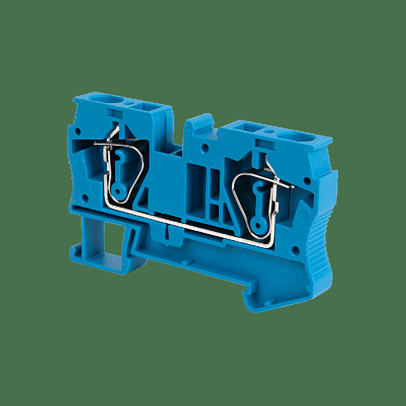 Клемма пружинная проходная 6кв.мм син. MTS-6BL ОВЕН 136890