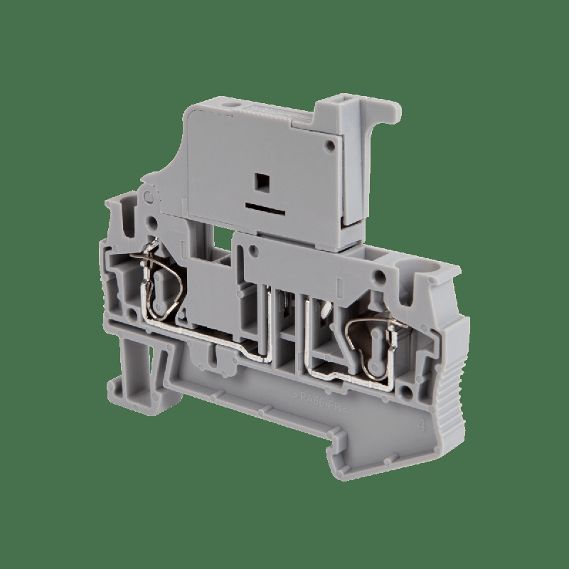 Клемма пружинная с держателем предохранителя 4кв.мм MTS-4F ОВЕН 136885