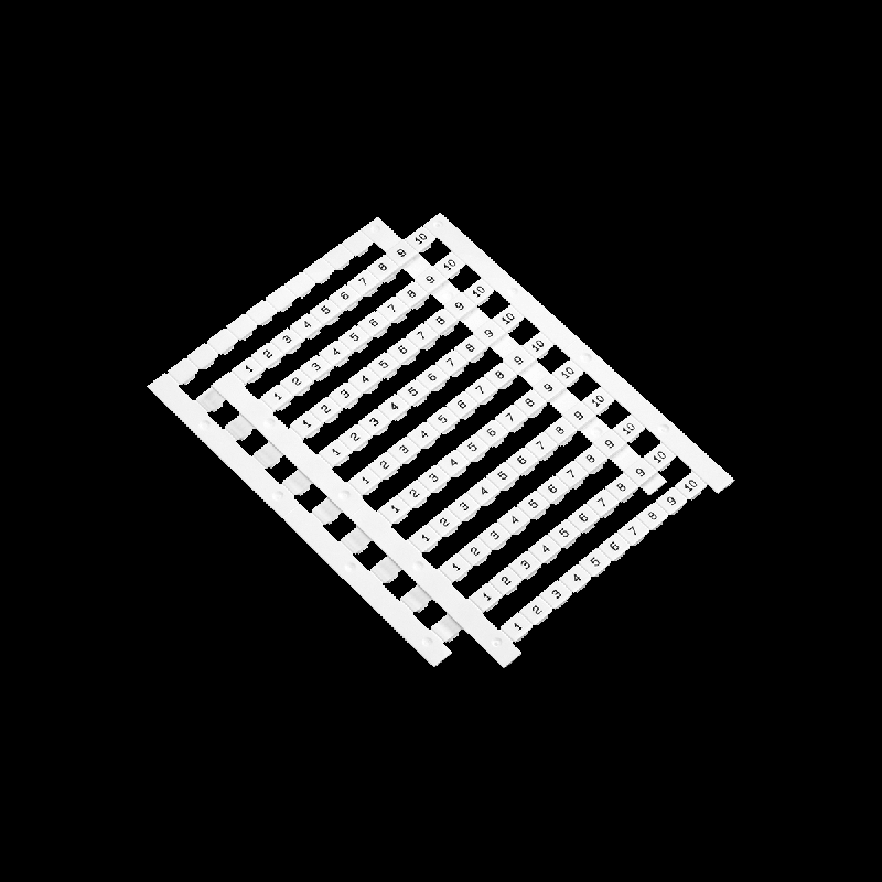 Маркировка трехуровневых винтовых клемм 1-10 MTU-2.5M110TR (уп.100шт) ОВЕН 136878