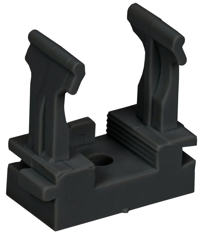 Держатель с защелкой для гофрированных труб под монтажн. пистолет CFM25 черн. ELASTA IEK ET-TA10D-CFM-025-K02-100