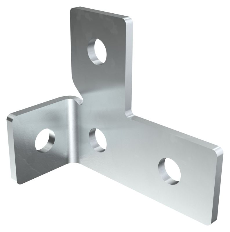 Пластина T-образная с лев. отгиб. под 90град. HDZ IEK CPL10-TLO-90-HDZ