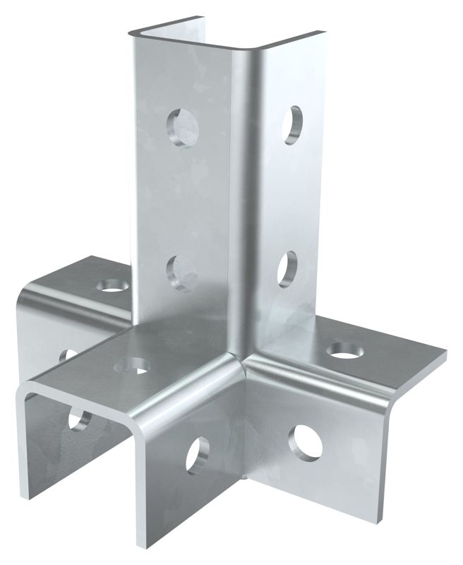 Соединитель угловой четырехсторон. для STRUT-профиля HDZ IEK CSE10-UCH-HDZ