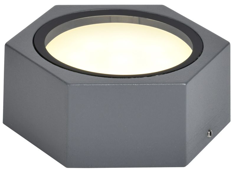 Светильник 5204 GX53 IP65 уличный потолочный сер. IEK LT-UPU0-5204-GX53-1-K03