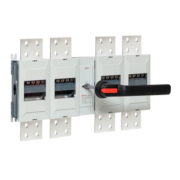 Рубильник-выключатель 4п 4000А с рукояткой управления для прямой установки PowerSwitch EKF psds-4000-4