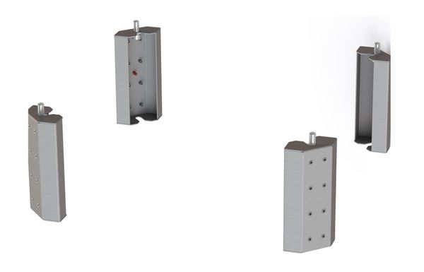 Комплект угловых элементов цоколя В=200мм (уп.4шт) AleSta EKF AleSta-BS20