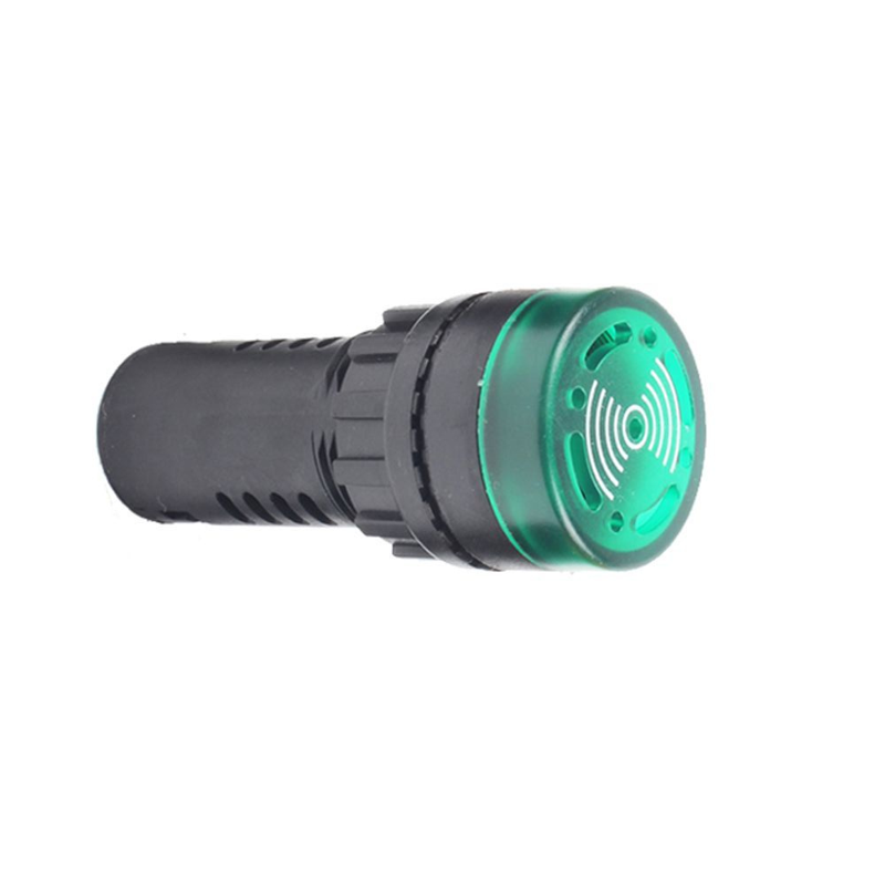 Зуммер с пульсирующим сигналом OptiSignal Compact D22 С7-B-M3FL зел. с подсветкой 230В AC/DC КЭАЗ 362173