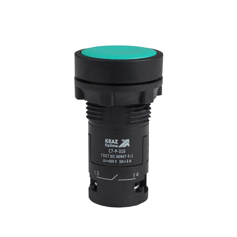 Кнопка OptiSignal Compact D22 С7-P-301 зел. 1НЗ XB7NA32 КЭАЗ 362026