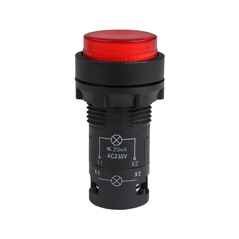 Кнопка с подсветкой OptiSignal Compact D22 С7-PL-M401 красн. 1НЗ 230В AC XB7NW34M2 КЭАЗ 362096