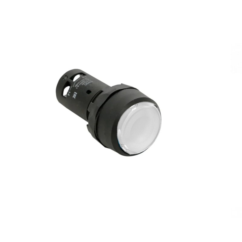 Кнопка с фиксацией с подсветкой OptiSignal Compact D22 С7-PHL-M110 бел. 1НО 230В AC XB7NJ01M1 КЭАЗ 362119
