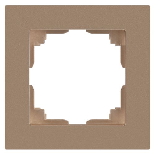 Рамка 1-м СП Accent 6-501-04 шампань Intro Б0063746