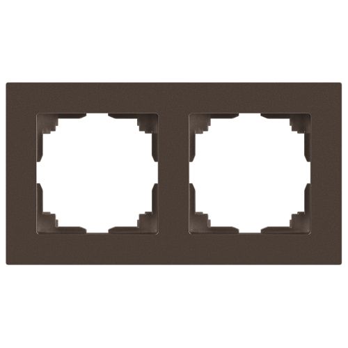 Рамка 2-м СП Accent 6-502-08 бронза Intro Б0063777