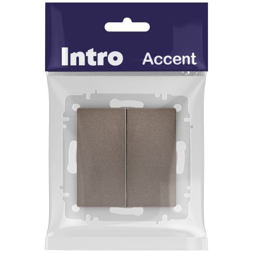 Рамка 4-м СП Accent 6-504-08 бронза Intro Б0063708