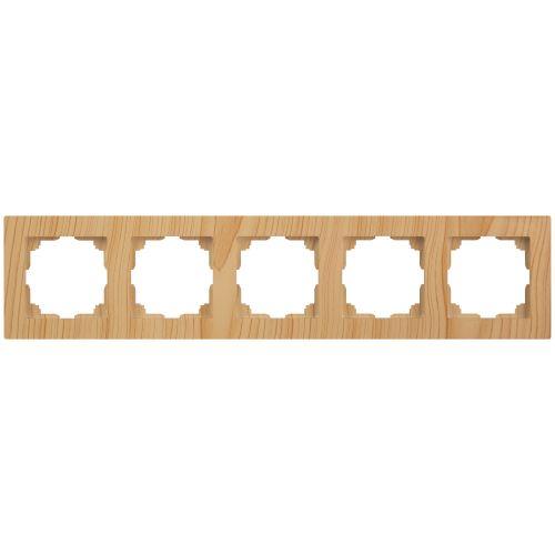 Рамка 5-м СП Accent 6-505-11 сосна Intro Б0063745