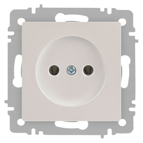 Розетка 1-м СП Accent 6-201-06 16А IP20 250В 2P перламутр. Intro Б0063667
