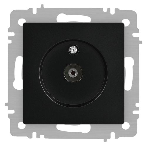 Розетка телевизионная одиночная TV СП Accent 6-301-05 IP20 антрацит Intro