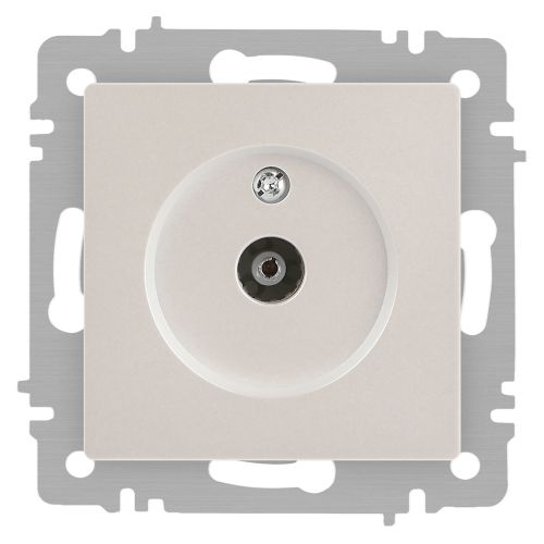 Розетка телевизионная одиночная TV СП Accent 6-301-06 IP20 перламутр. Intro Б0063613