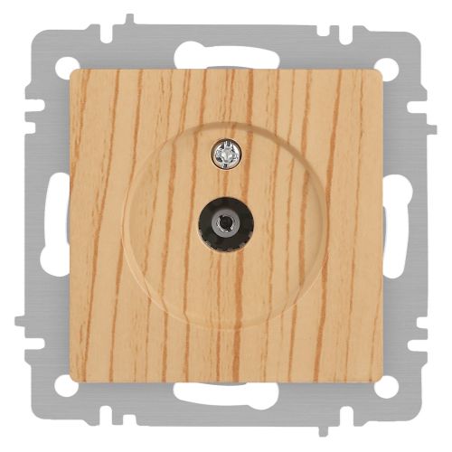 Розетка телевизионная одиночная TV СП Accent 6-301-11 IP20 сосна Intro Б0063622