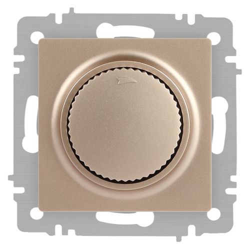 Светорегулятор поворотный СП Accent 6-401-04 600Вт 230В IP20 шампань Intro Б0063676