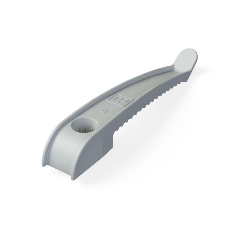 Держатель круглого кабеля односторонний для прямого монтажа на 8 мест в гофроящике сер. (уп.200шт) Промрукав PR13.0490