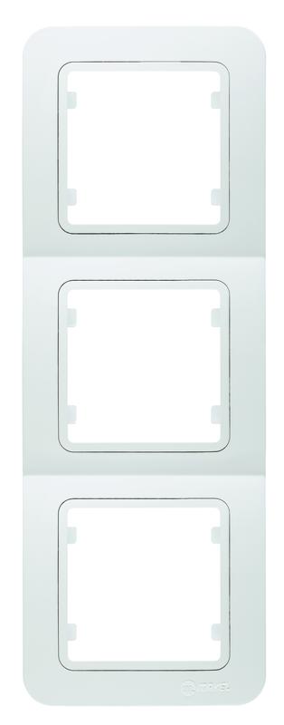 Рамка+вставка 3-м верт. Lillium бел. 18002708