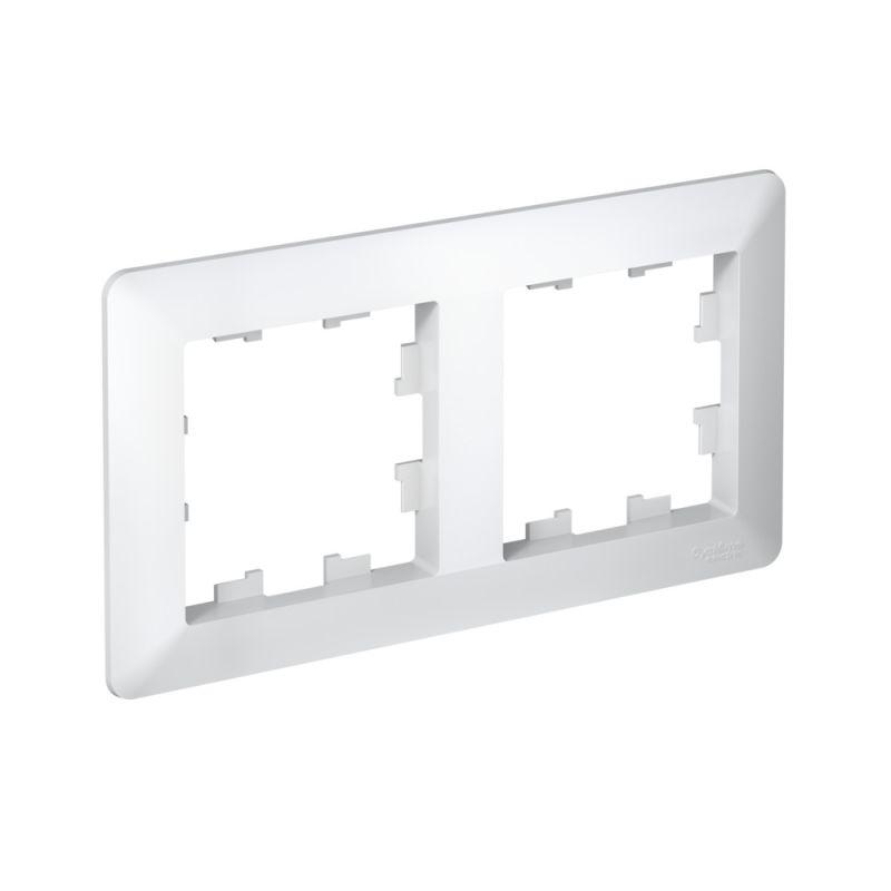 Рамка 2-м AtlasDesign Air бел./дым. бел. SE ATN220102