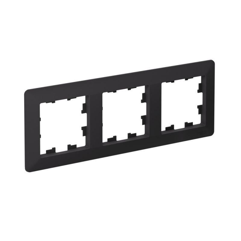 Рамка 3-м AtlasDesign Air карбон/дым. черн. SE ATN221003