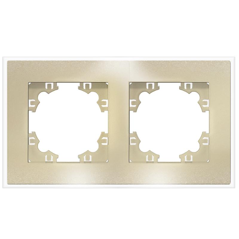 Рамка 2-м Афина стеклянная зол. UNIVersal 2291