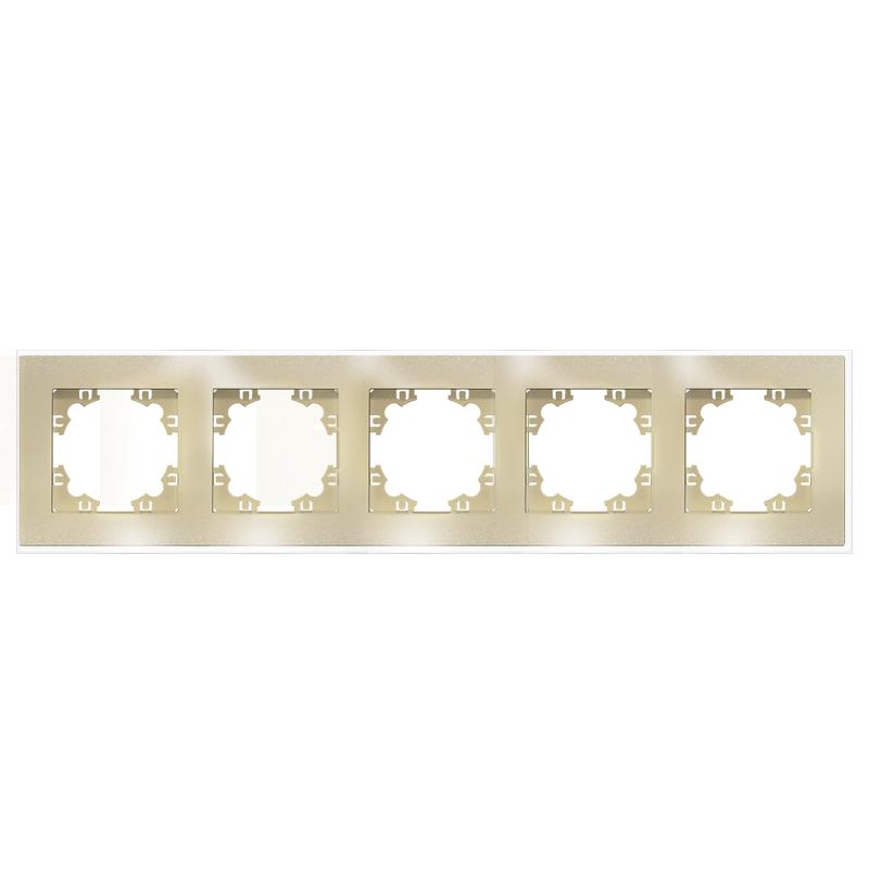 Рамка 5-м Афина стеклянная зол. UNIVersal 2294