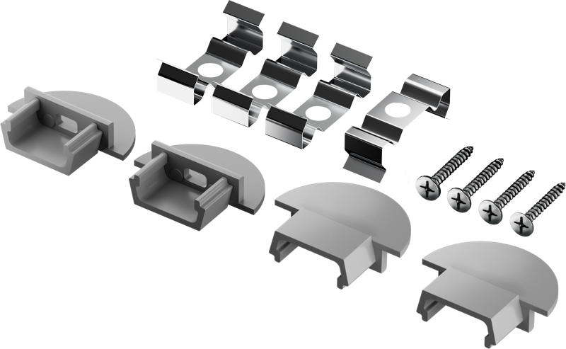 Комплект клипс 91 946 ИМПСЛ-03 (4 крепежные клипсы с заглушками) для ИПСЛ-03 Innolux 91946