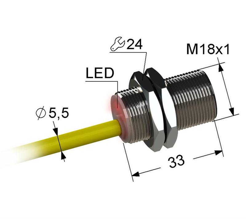 Выключатель бесконтактный PS2-18M33-8B31-K (ВБ2.18М.33.5.3.1.К) МЕГА-К A8010-T200053379