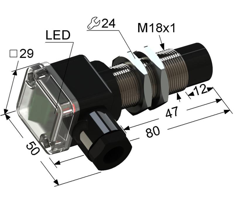 Выключатель бесконтактный PS2-18M80-12N11-B (ВБ2.18М.80.8.1.1.В) МЕГА-К A8010-80087262
