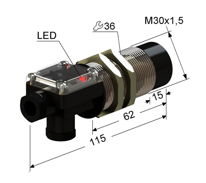 Выключатель бесконтактный PS2-30M115-15N11-T (ВБ2.30М.115.15.1.1.Т) МЕГА-К A8010-79680206