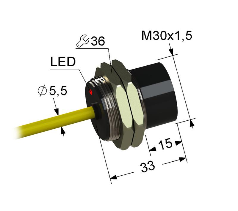 Выключатель бесконтактный PS2-30M33-15N21-K (ВБ2.30М.33.15.2.1.K) МЕГА-К A8010-80088238