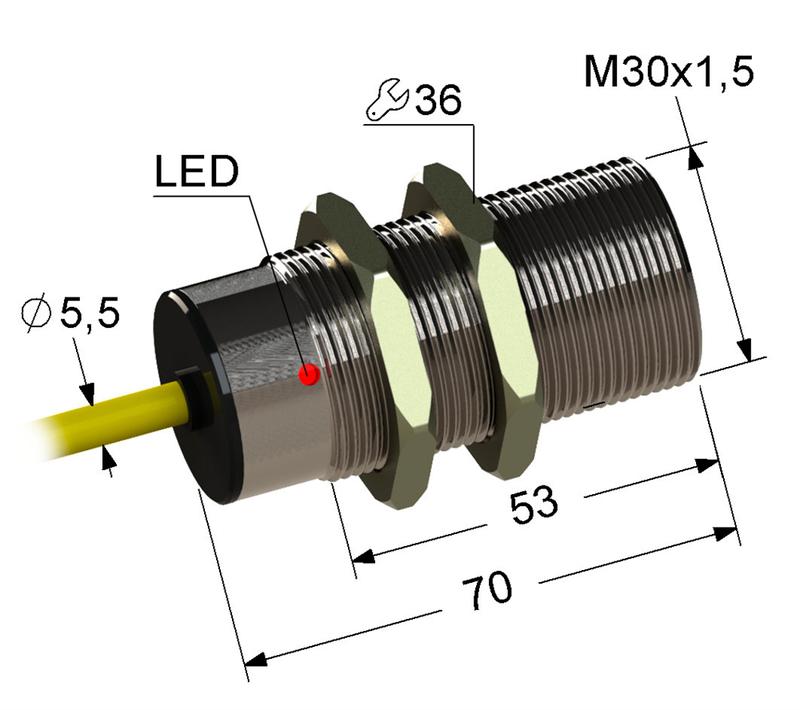Выключатель бесконтактный PS2-30M70-10B74-K (ВБ2.30М.70.10.7.2.K ВБ2.30М.70.10.7.4.К) МЕГА-К A8010-80087507