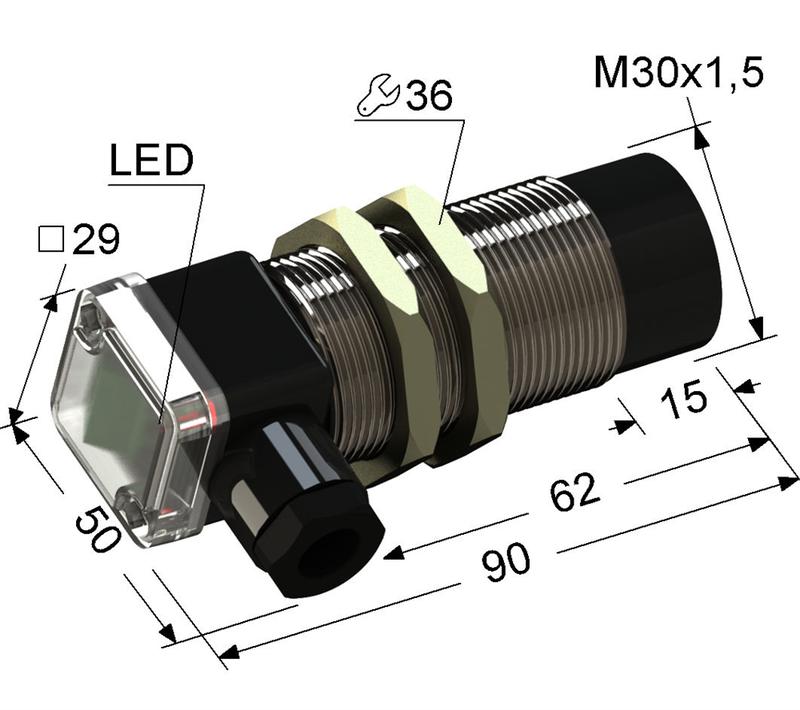Выключатель бесконтактный PS2-30M90-15N74-B (ВБ2.30М.90.15.7.4.В) МЕГА-К A8010-T200057401