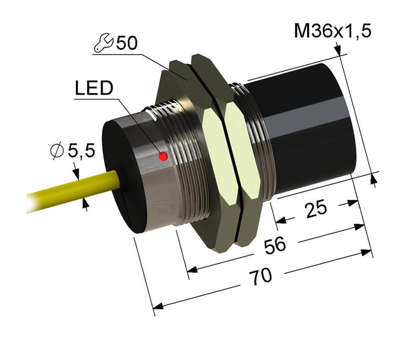 Выключатель бесконтактный PS2-36M70-20N84-K (ВБ2.36М.70.20.8.2.K) МЕГА-К A8010-T200055038